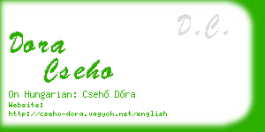dora cseho business card