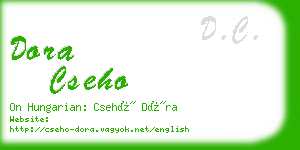 dora cseho business card